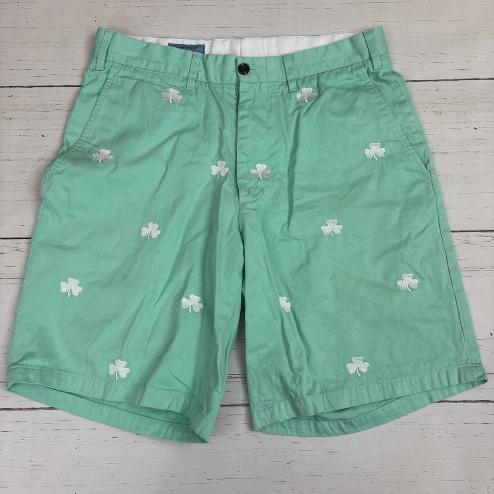 Castaway Nantucket Shorts Mens Size 30 All Over Shamrocks Clover St Patrick